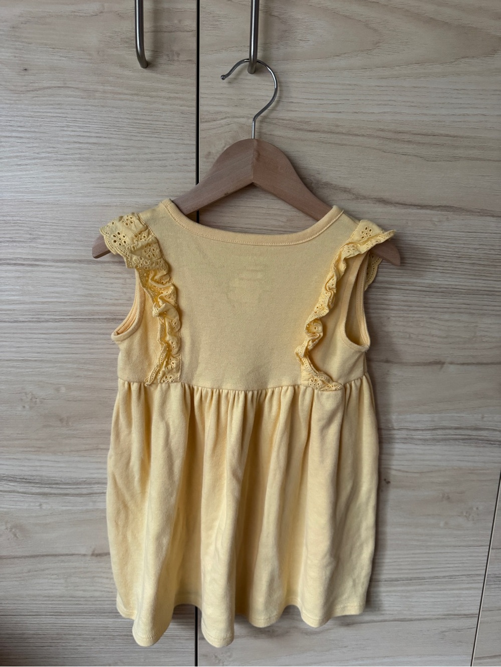 First Impressions Pale Yellow Ruffle Tank Top - Picture 2 of 3